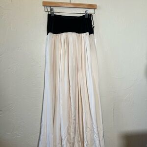 Forte_Forte La Seta Silk & Velvet Maxi Skirt NWT Size 0 | Made in Italy